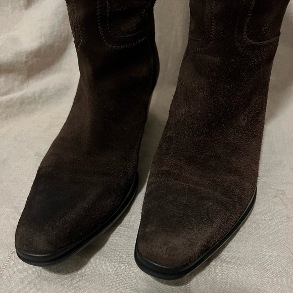 Prada Brown Heeled Boots - Picture 10 of 12